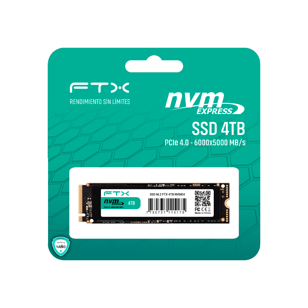 SSD M.2 NVME 4TB FTX 6000/5000 115175 PCIE 4.0