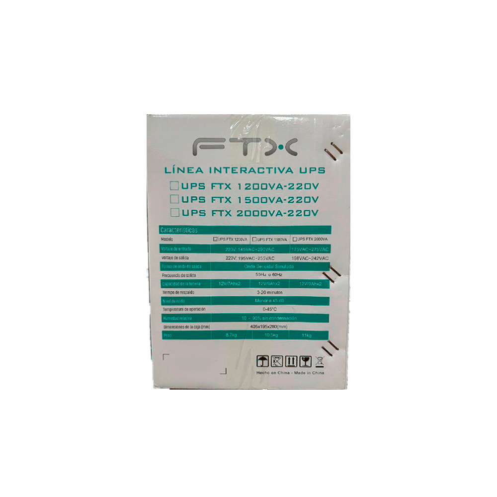 UPS FTX 220V FTX-2000VA / 1200W NEMA UNIVERSAL