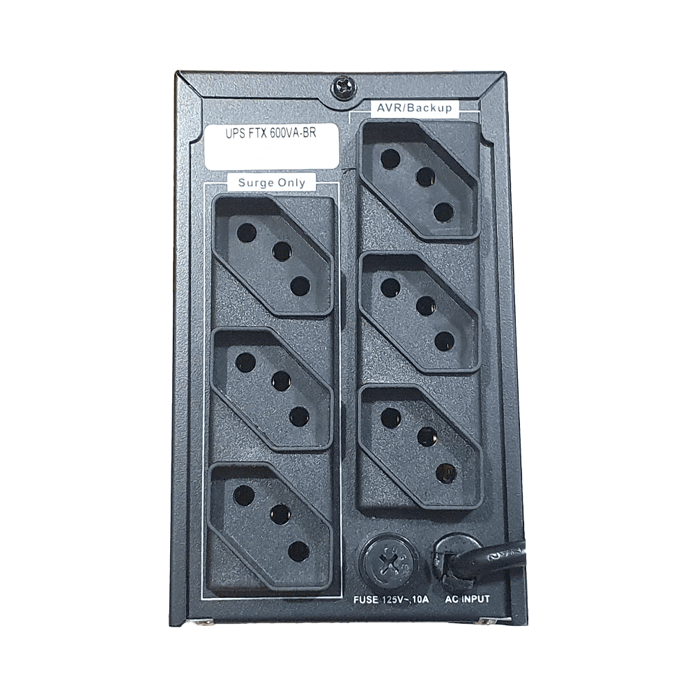 UPS FTX 110V 600VA-BR 360W TOMADA BRASIL