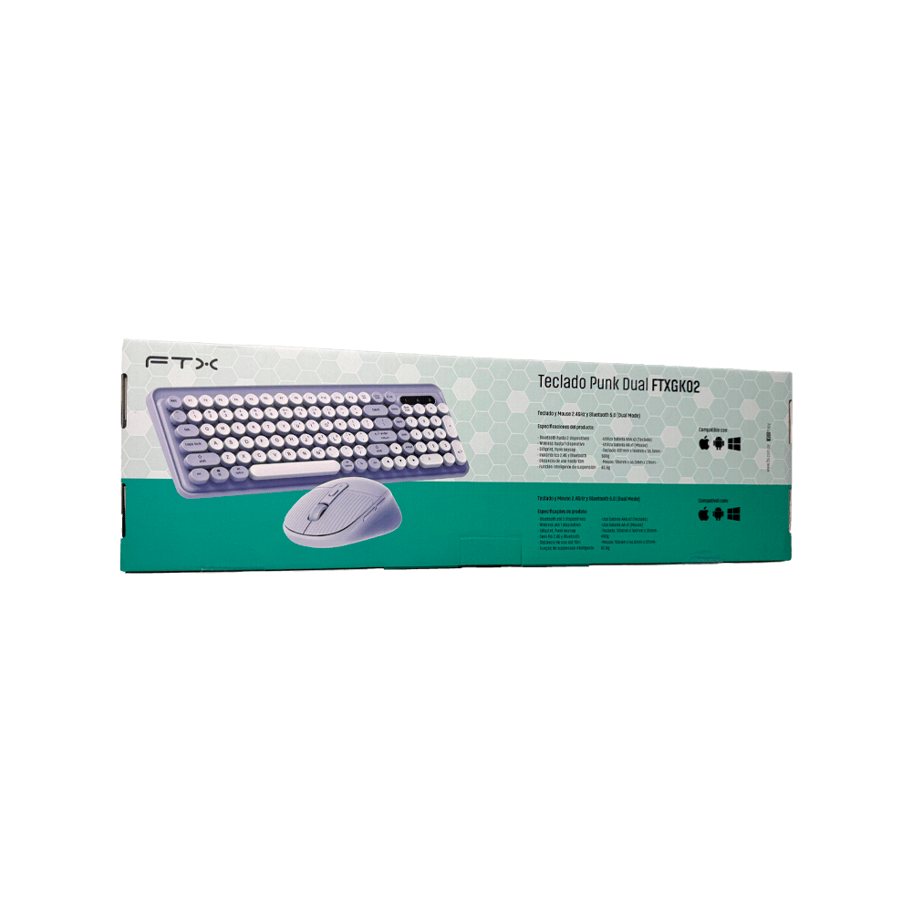 TECLADO + MOUSE FTX WIRELESS DUAL-MODE FTXGK02 ESP
