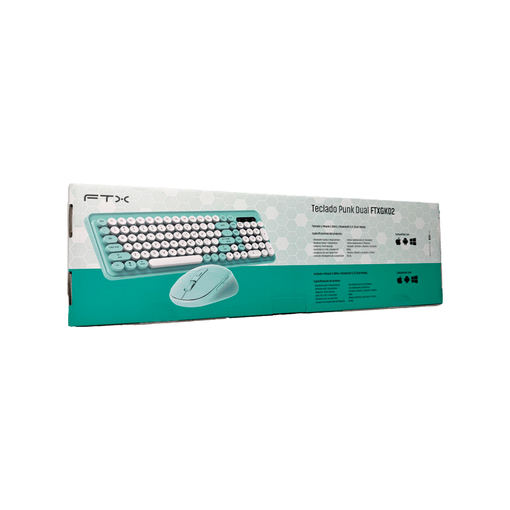 TECLADO + MOUSE FTX WIRELESS DUAL-MODE FTXGK02 ESP