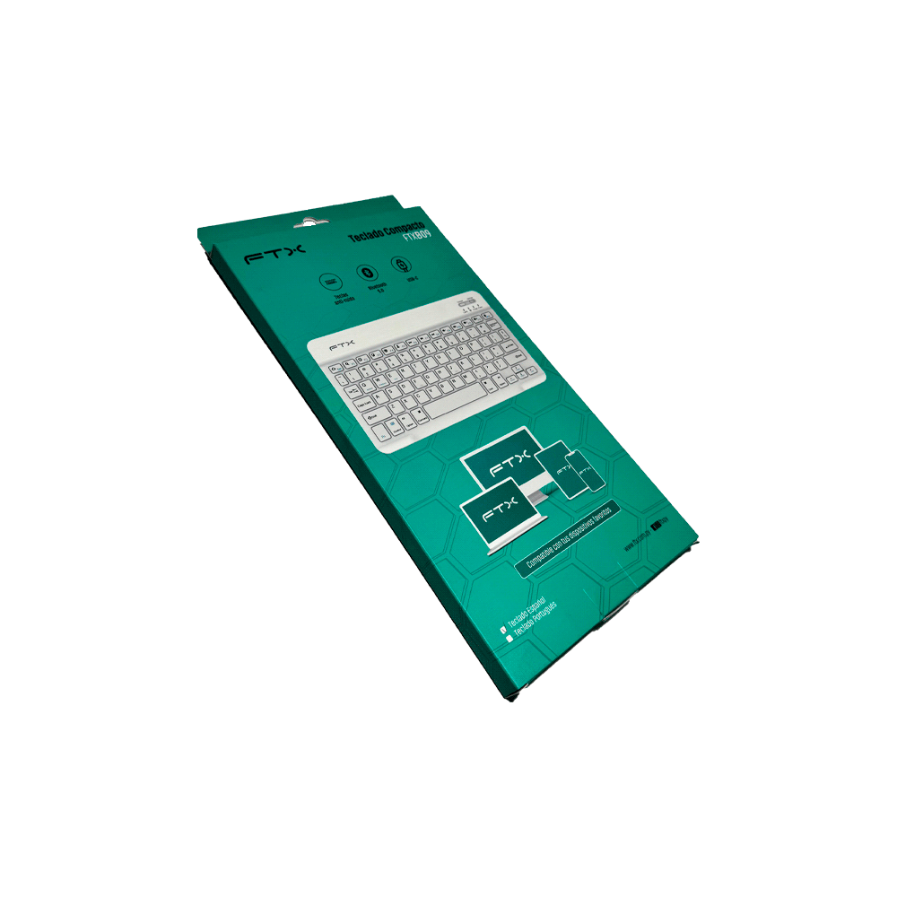 TECLADO FTX BLUETOOTH FTXB09 ESP/BLANCO