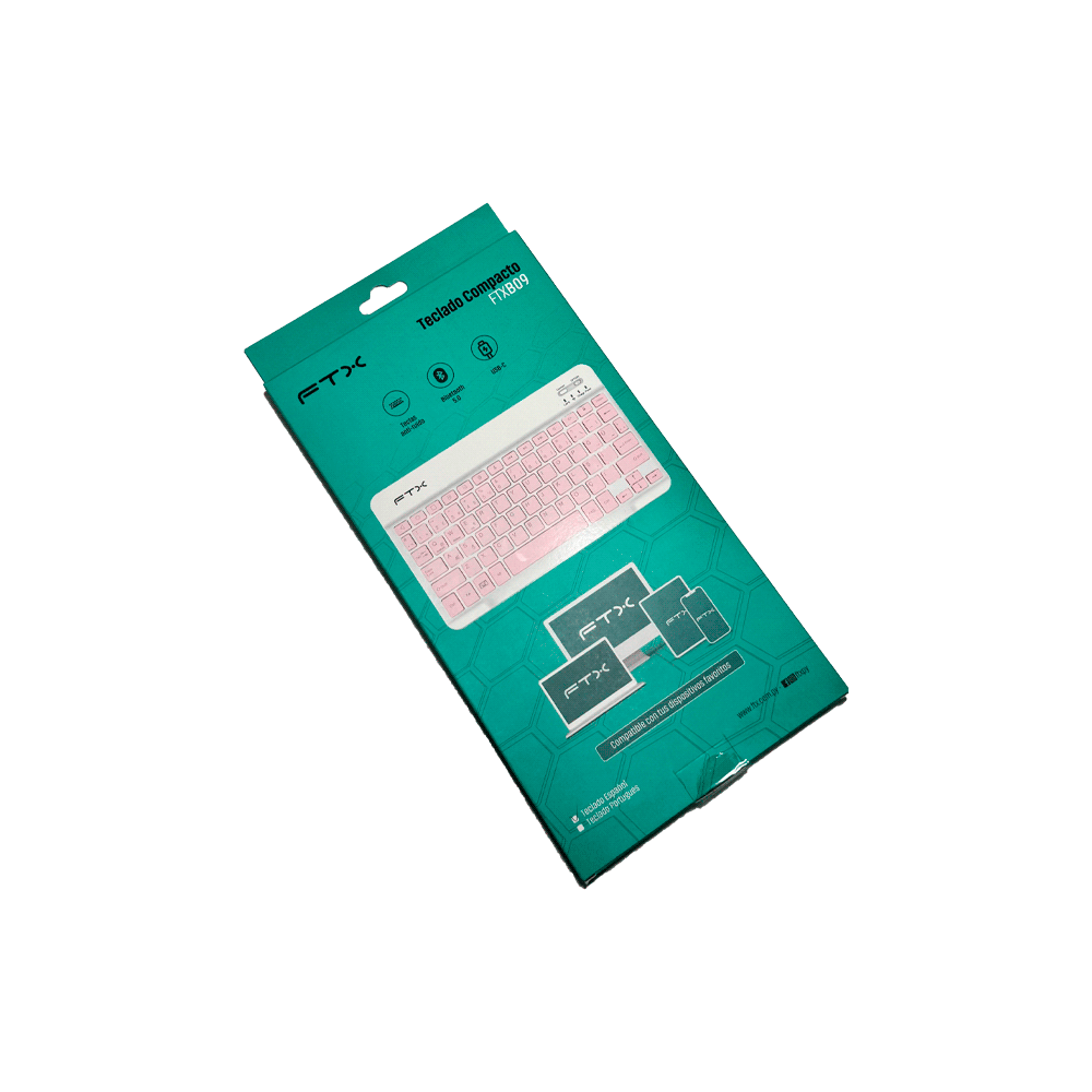TECLADO FTX BLUETOOTH FTXB09 ESP/ROSA