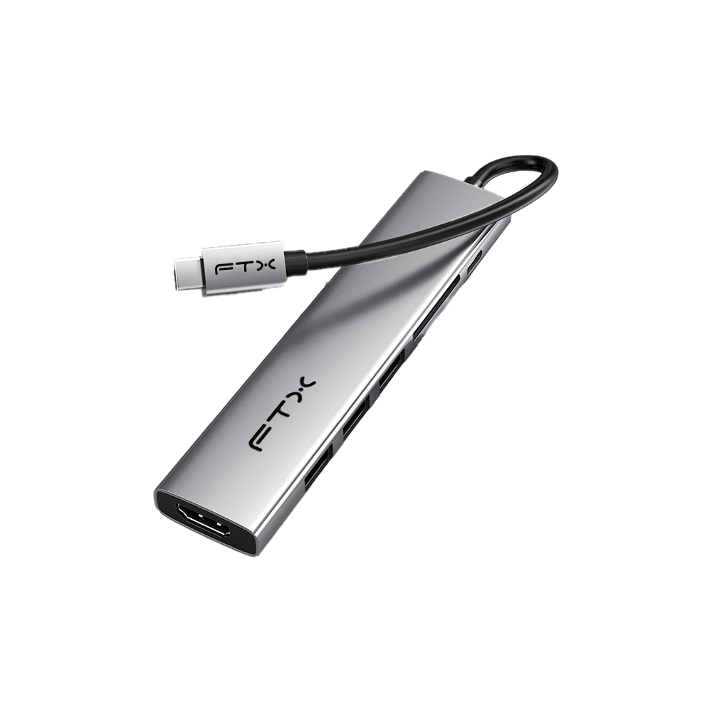 HUB 7 EN 1 USB-C - HDMI/USB-A/USB-C/SD FTX-HBP2-AG