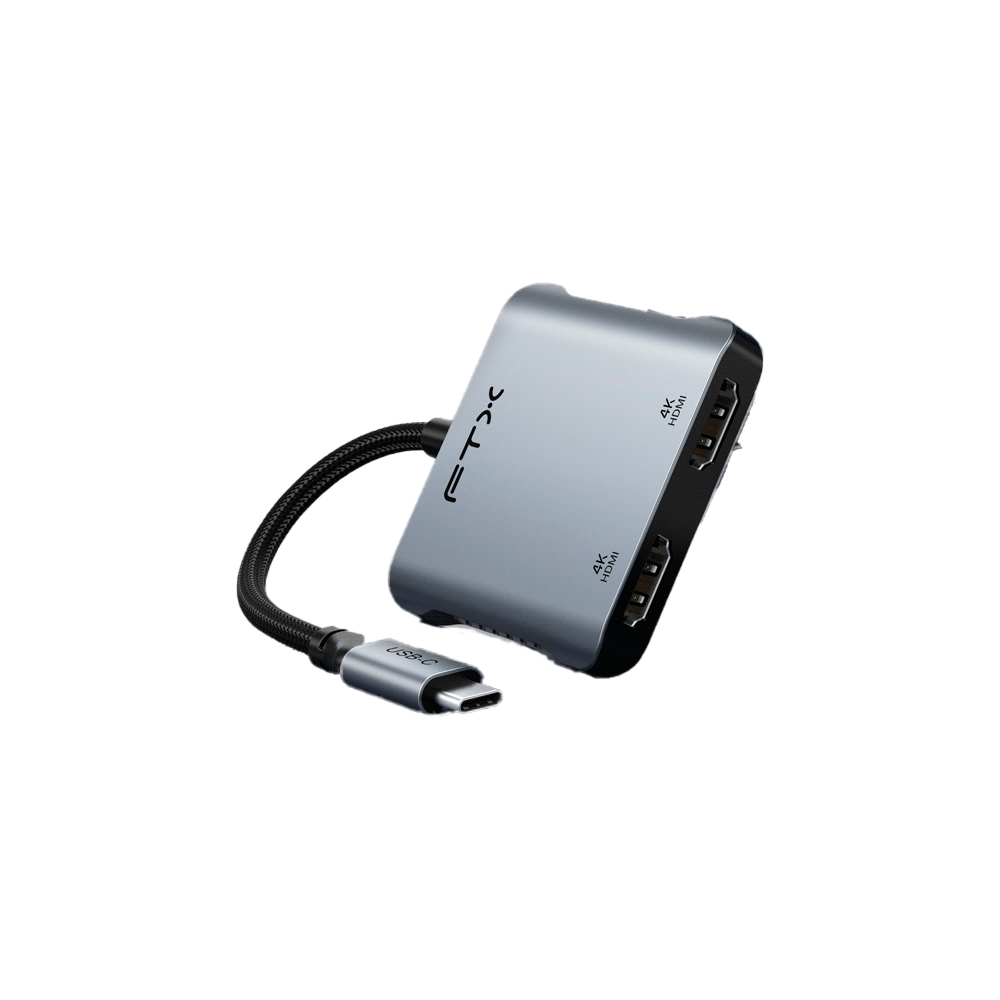 ADAPTADOR USB-C - 2 HDMI/USB-C/USB-A FTX-CM2H4K-AG