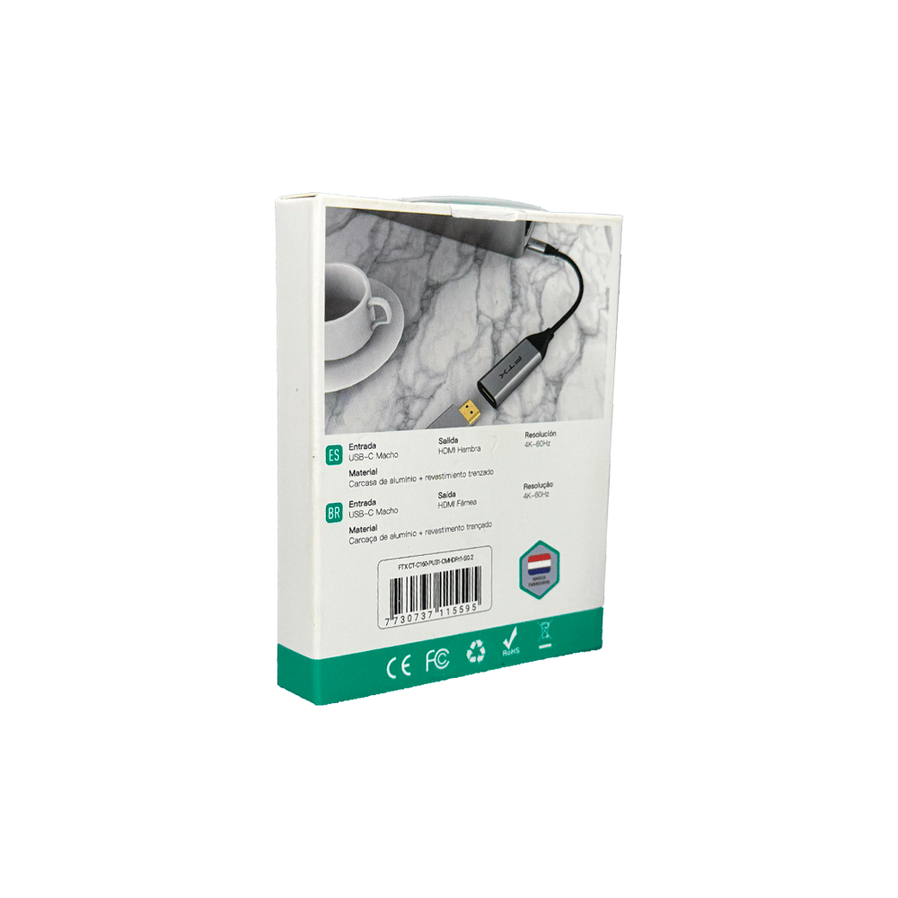 ADAPTADOR USB-C - HDMI FTX-C160-PU31-CMHDFN1-S0.2 