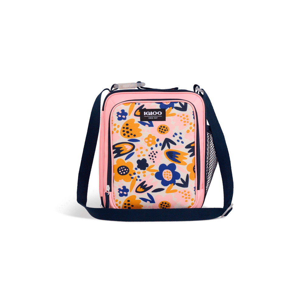 BOLSA TERMICA IGLOO 5 LATAS VERTICAL LUNCH ROSA 64