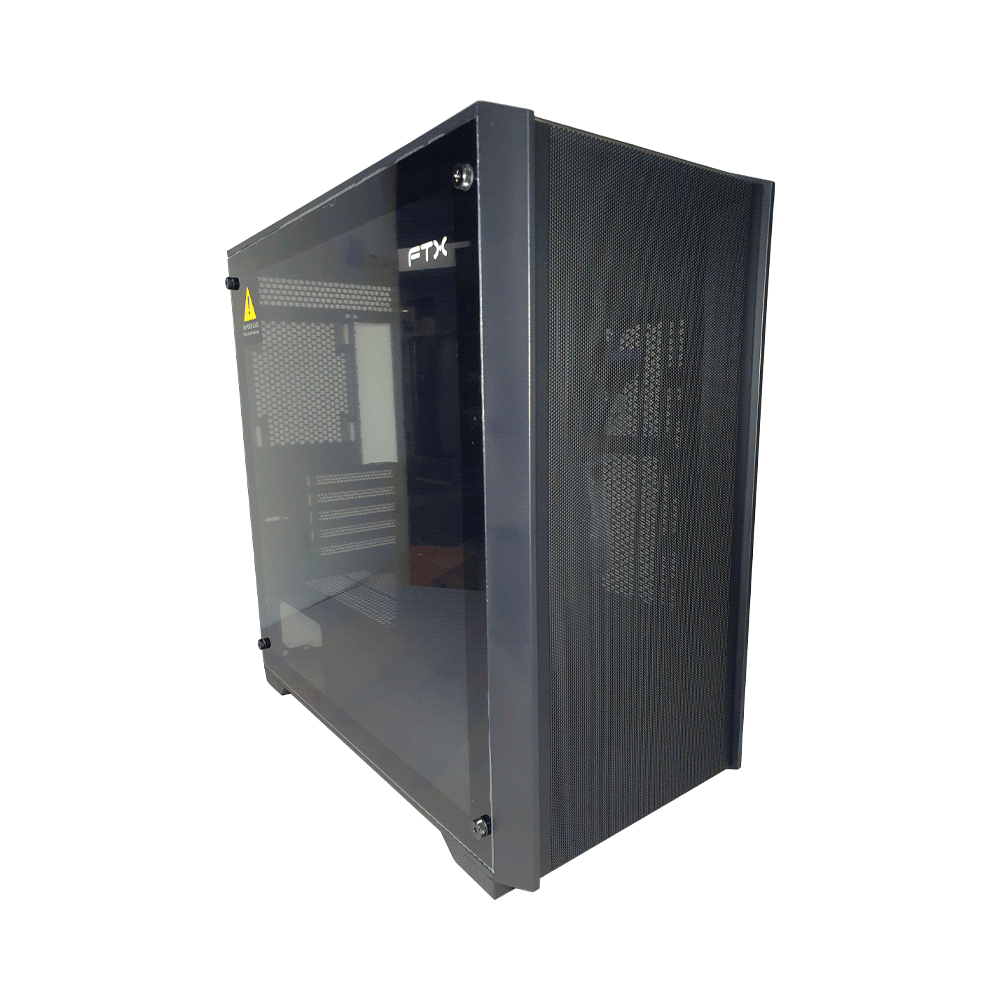 GABINETE GAMER FTX-702BK VIDRIO TEMPLADO MATX/MITX