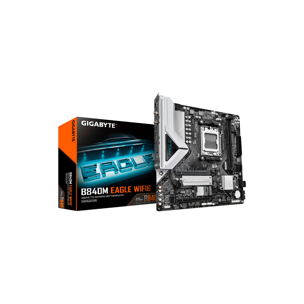 PLACA MADRE GIGABYTE AM5 B840M EAGLE WIFI6 DDR5 S/