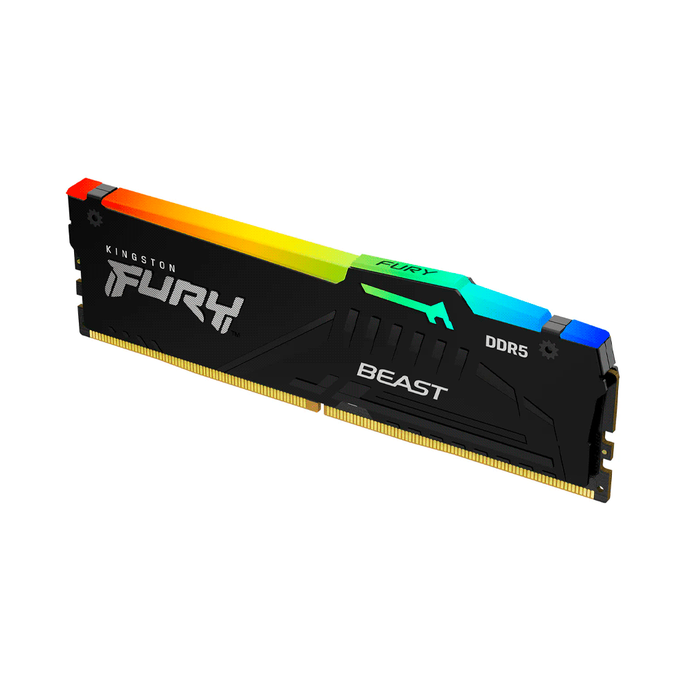 MEMORIA RAM DDR5 16GB 6400 KINGSTON FURY BEAST BK 