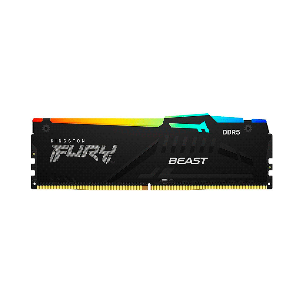 MEMORIA RAM DDR5 16GB 6400 KINGSTON FURY BEAST BK 