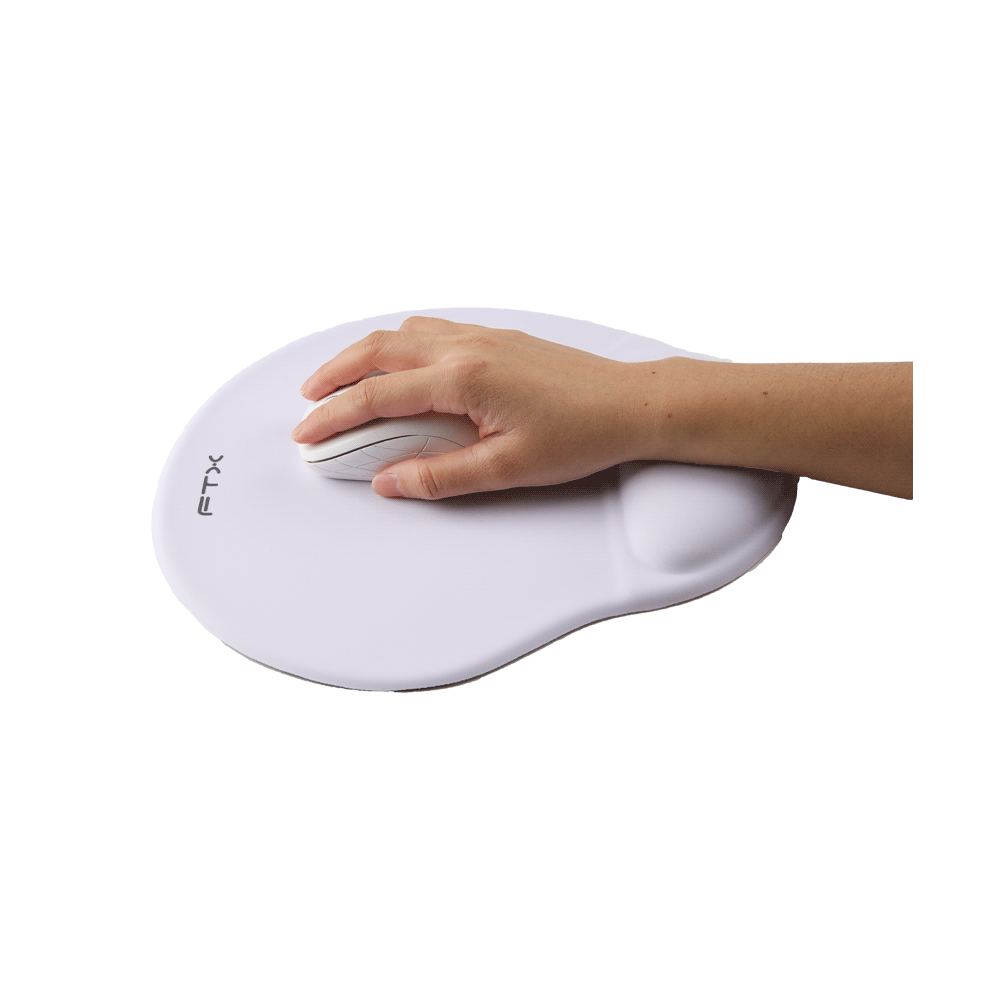 MOUSE PAD FTXMPG01-WH 31X27CM CON APOYO DE MUÑECA