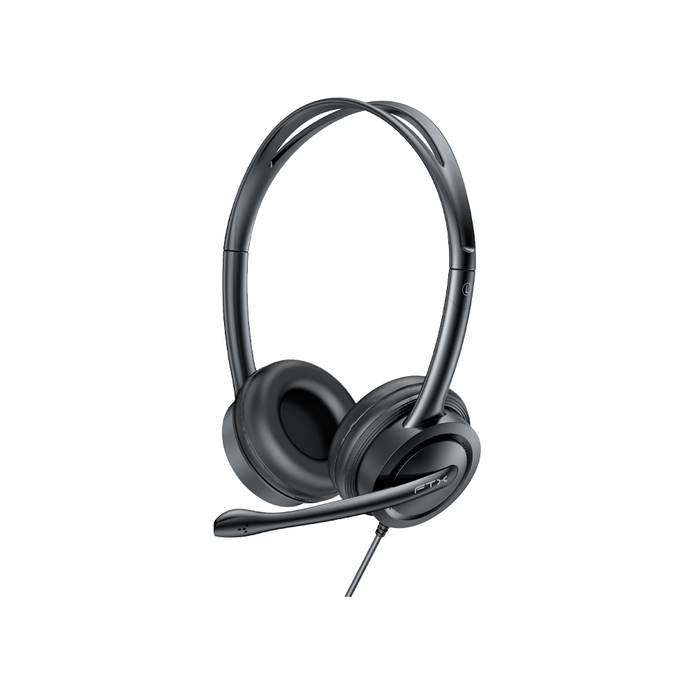 AURICULAR CON MICROFONO FTX H91-BK USB/MIC/NEGRO C