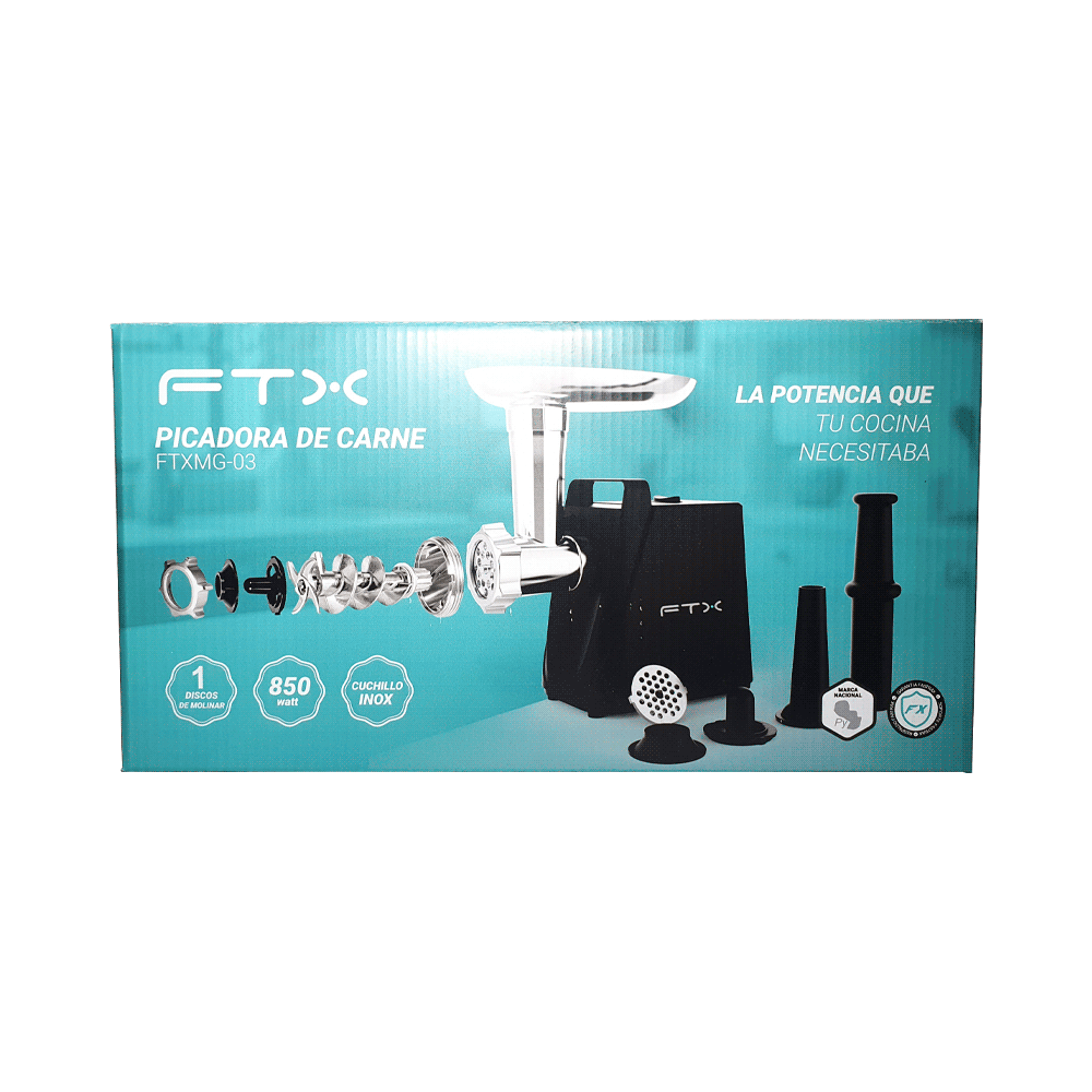 MOLINO DE CARNE FTX 850W 220V C/ACC NEGRO MG-03