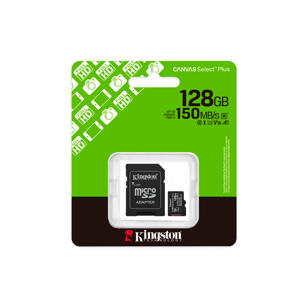 MEMORIA MICRO SD KINGSTON 128GB CANVAS SELECT PLUS