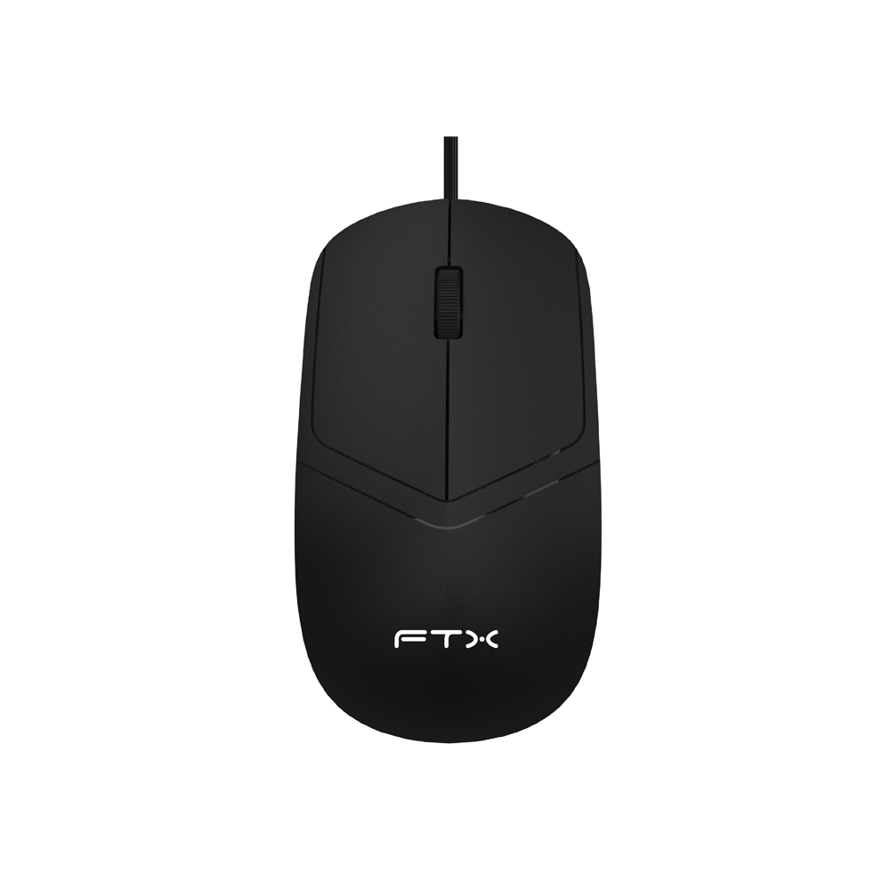 MOUSE FTX USB FTXM47 1200DPI/3 BOTONES/1.1M/NEGRO
