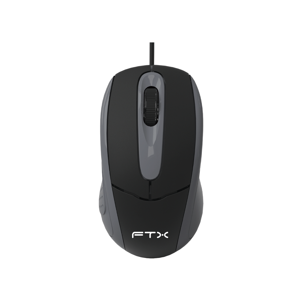 MOUSE FTX USB FTXM56 1000DPI/3 BOTONES/1.3M/NEGRO