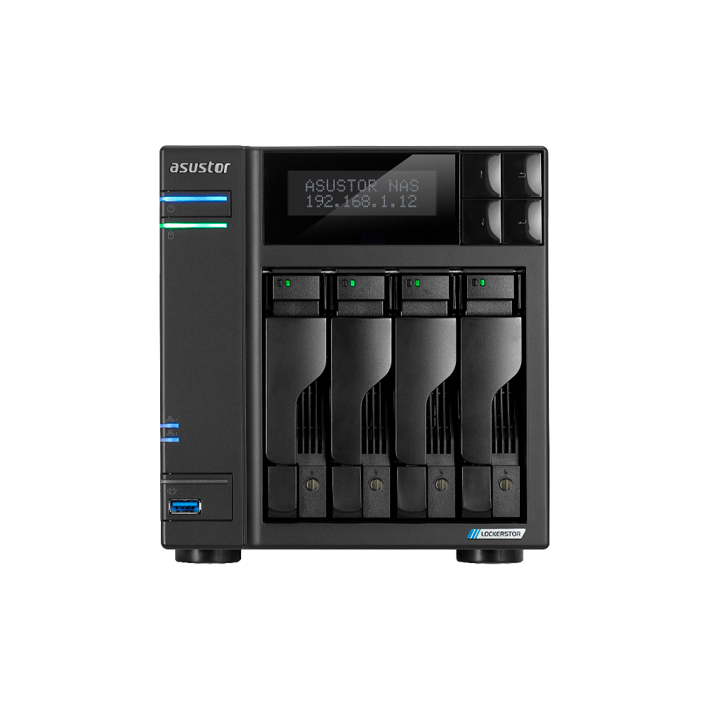 ALMACENAMIENTO NAS ASUSTOR AS6704T V2 QC 2.0/4BAY/