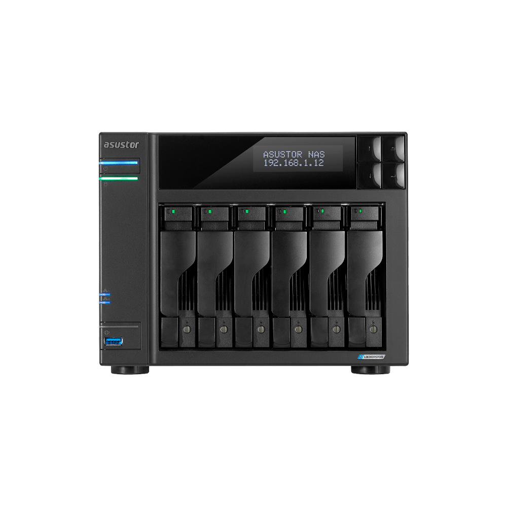 ALMACENAMIENTO NAS ASUSTOR AS6706T V2 QC 2.0/6BAY/