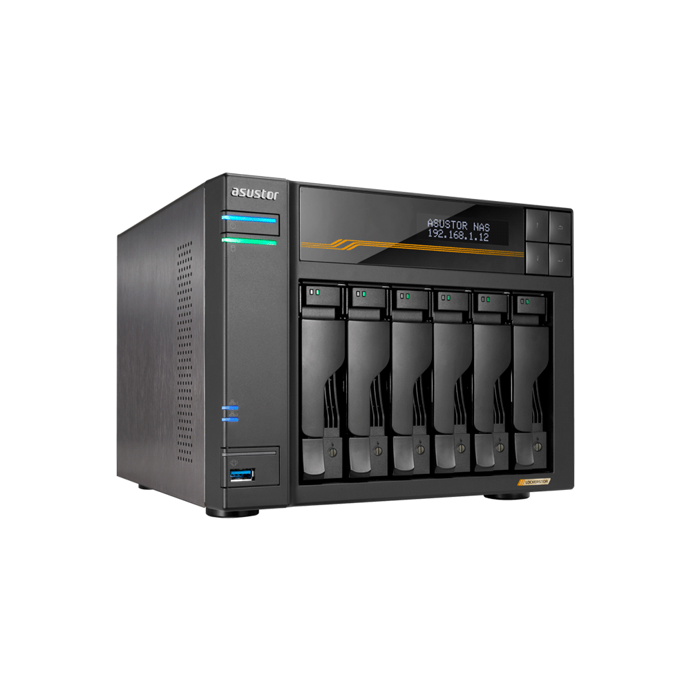 ALMACENAMIENTO NAS ASUSTOR AS6806T QC 2.3/6BAY/16G