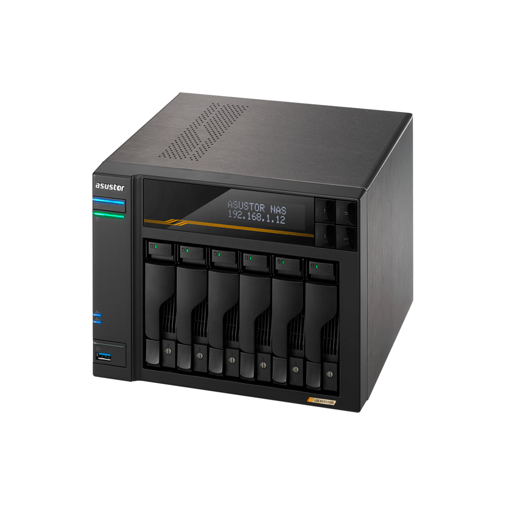 ALMACENAMIENTO NAS ASUSTOR AS6806T QC 2.3/6BAY/16G