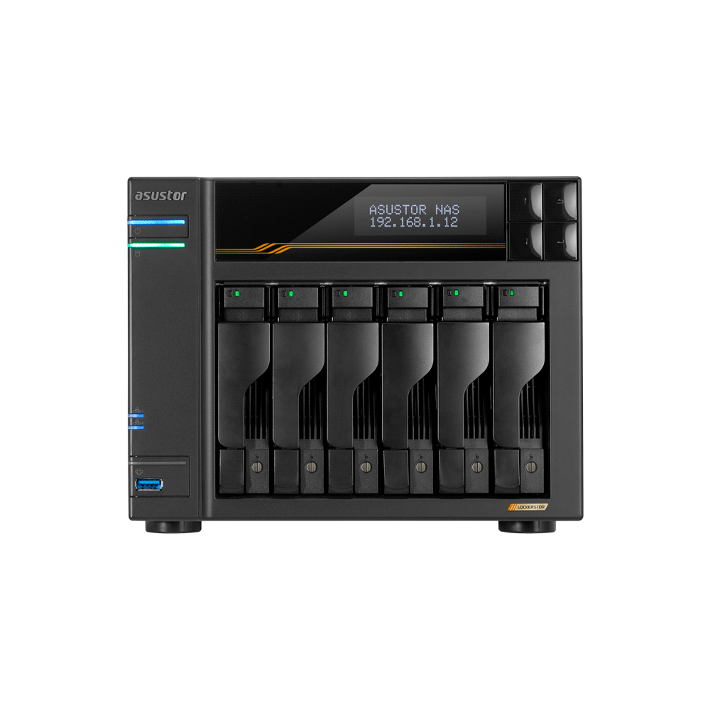 ALMACENAMIENTO NAS ASUSTOR AS6806T QC 2.3/6BAY/16G