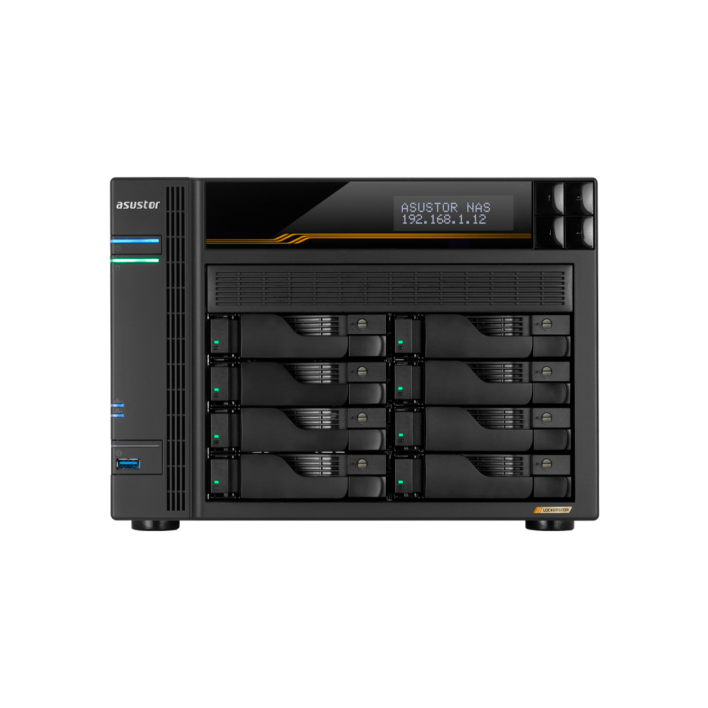 ALMACENAMIENTO NAS ASUSTOR AS6808T QC 2.3/8BAY/16G