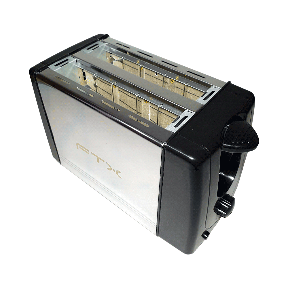 TOSTADORA FTX 2 PANES 750W 220V NEGRO ACERO INOX T
