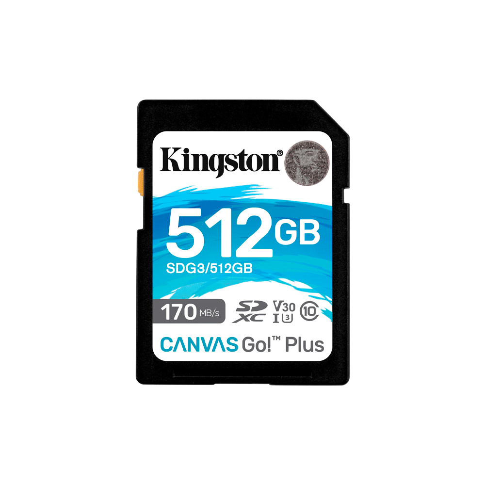 MEMORIA SD KINGSTON 512GB SDG3/512GB 170/90 CANVAS