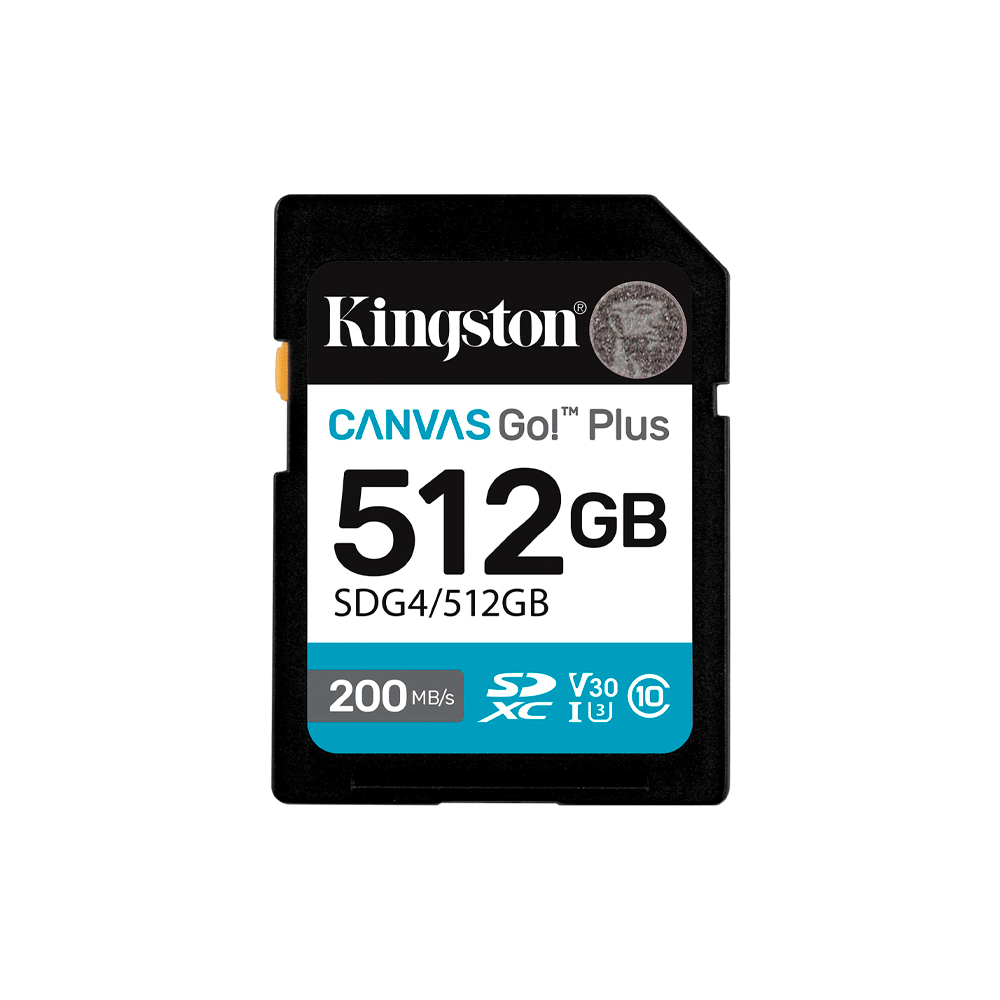 MEMORIA SD KINGSTON 512GB SDG4/512GB 200/160 CANVA