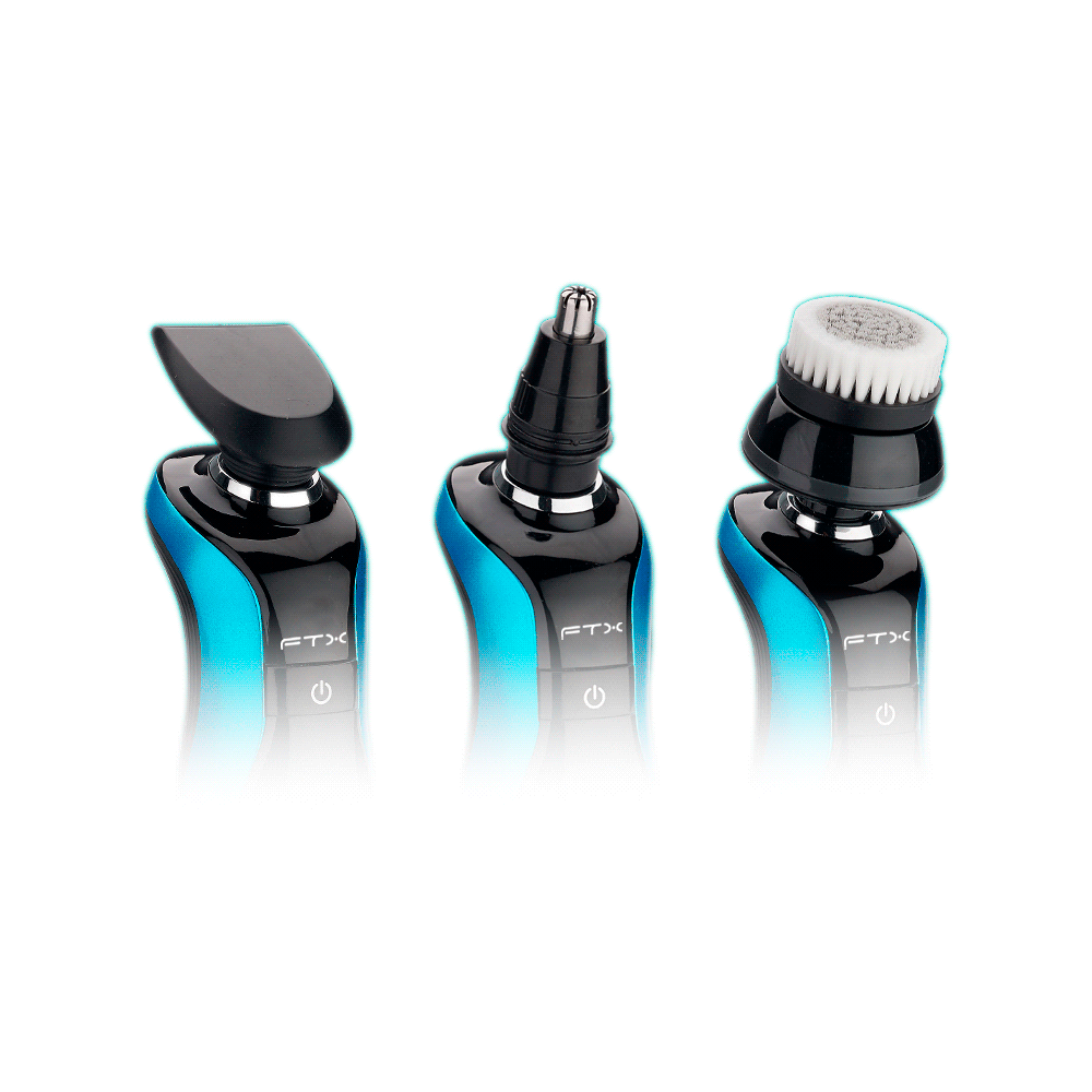 AFEITADORA INALAMBRICA FTX IPX6/RECARGABLE NEGRO Y