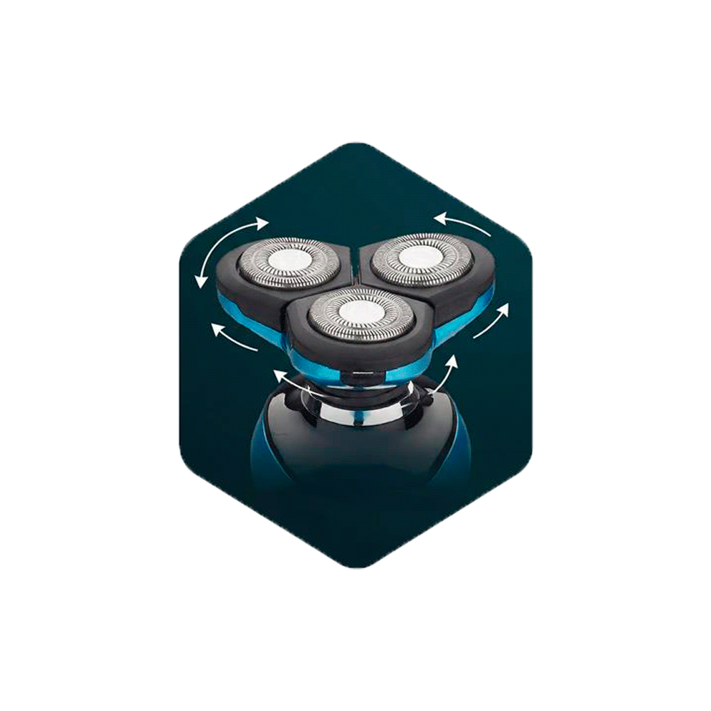 AFEITADORA INALAMBRICA FTX IPX6/RECARGABLE NEGRO Y