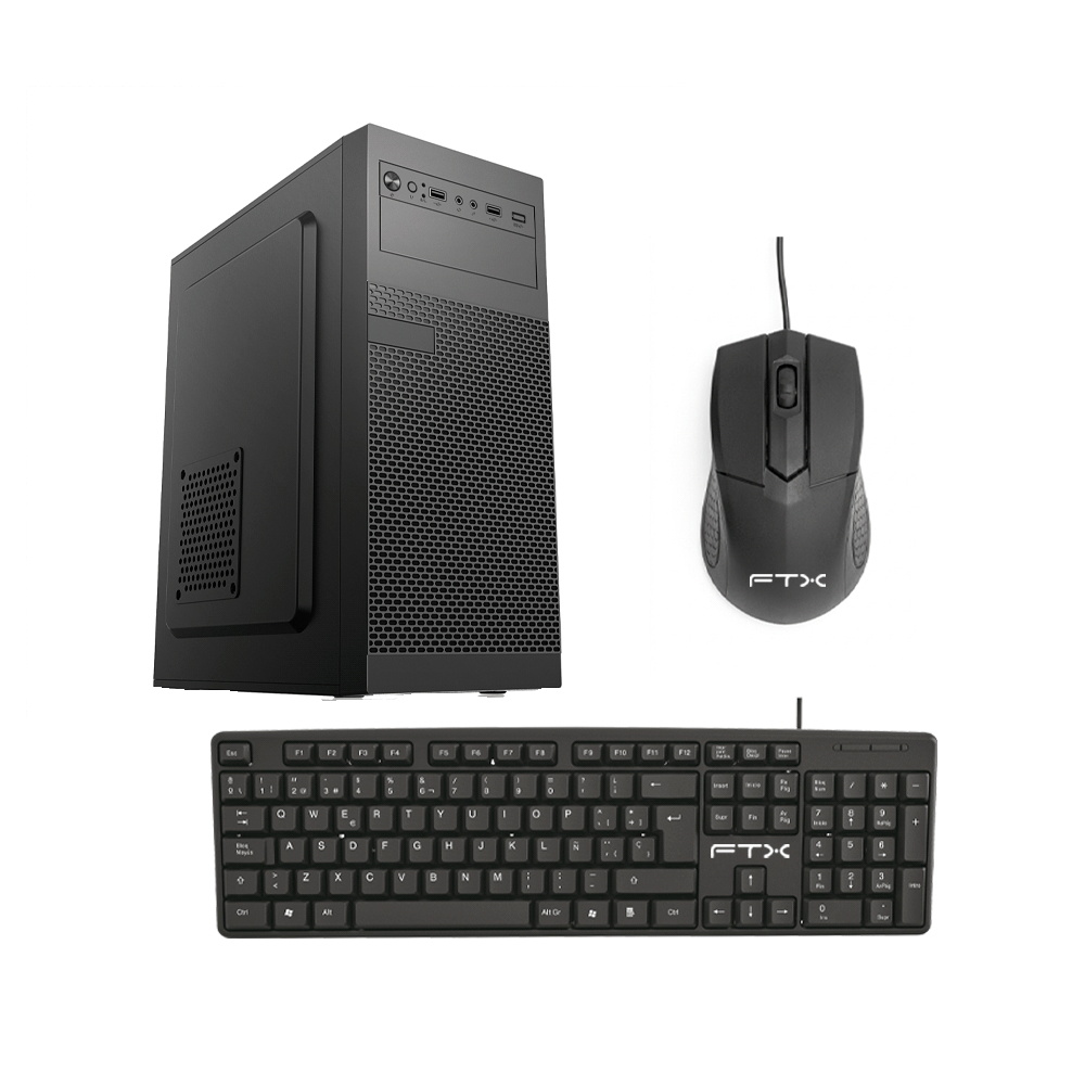 GABINETE KIT FTX PCC-5W1SK C/FUENTE 500W MOUSE+TEC