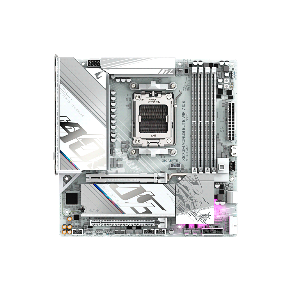PLACA MADRE GIGABYTE AM5 X870M AORUS ELITE WIFI7 I