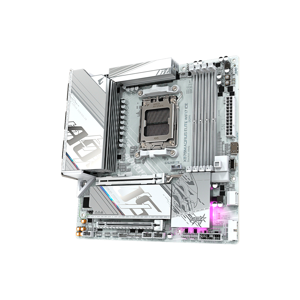 PLACA MADRE GIGABYTE AM5 X870M AORUS ELITE WIFI7 I