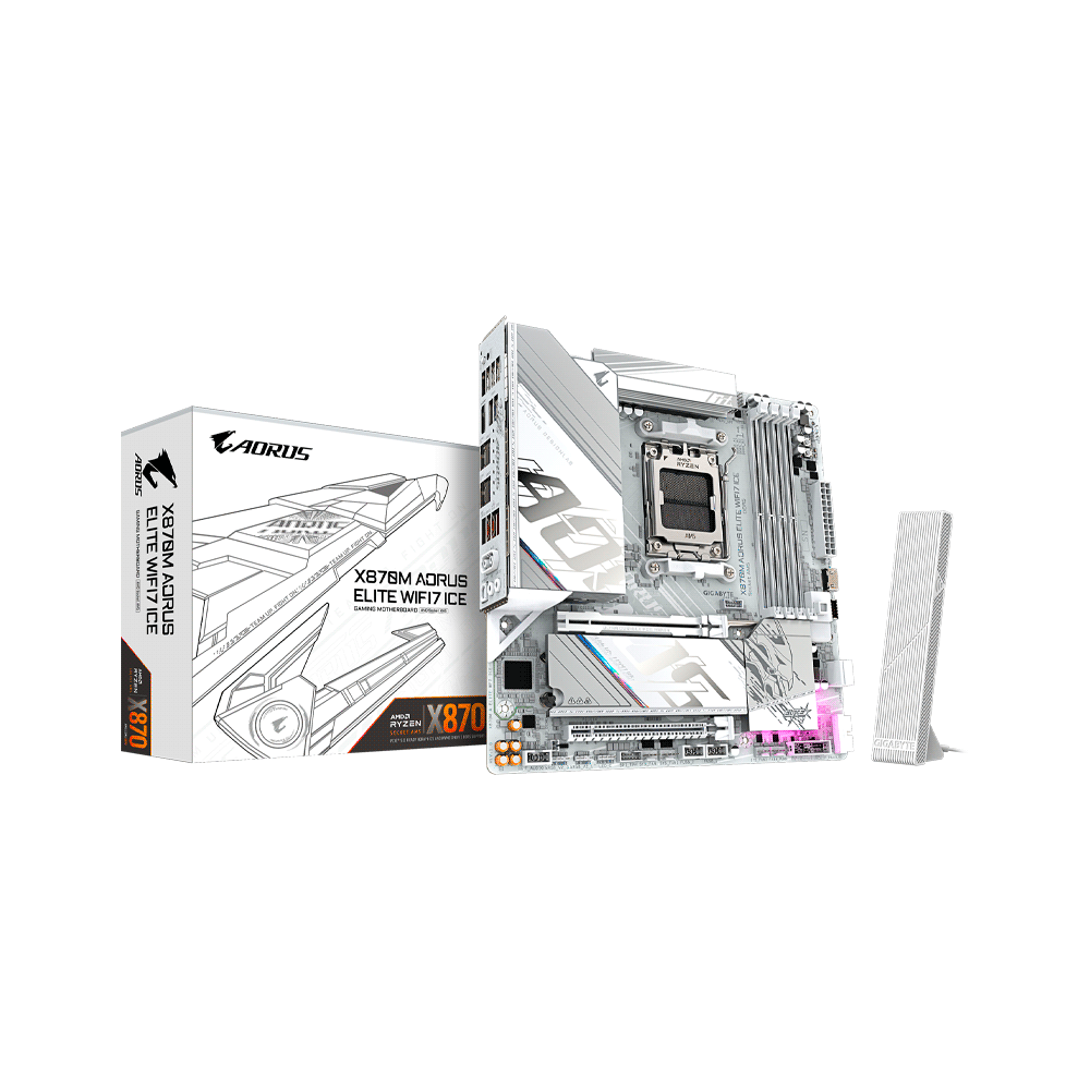 PLACA MADRE GIGABYTE AM5 X870M AORUS ELITE WIFI7 I