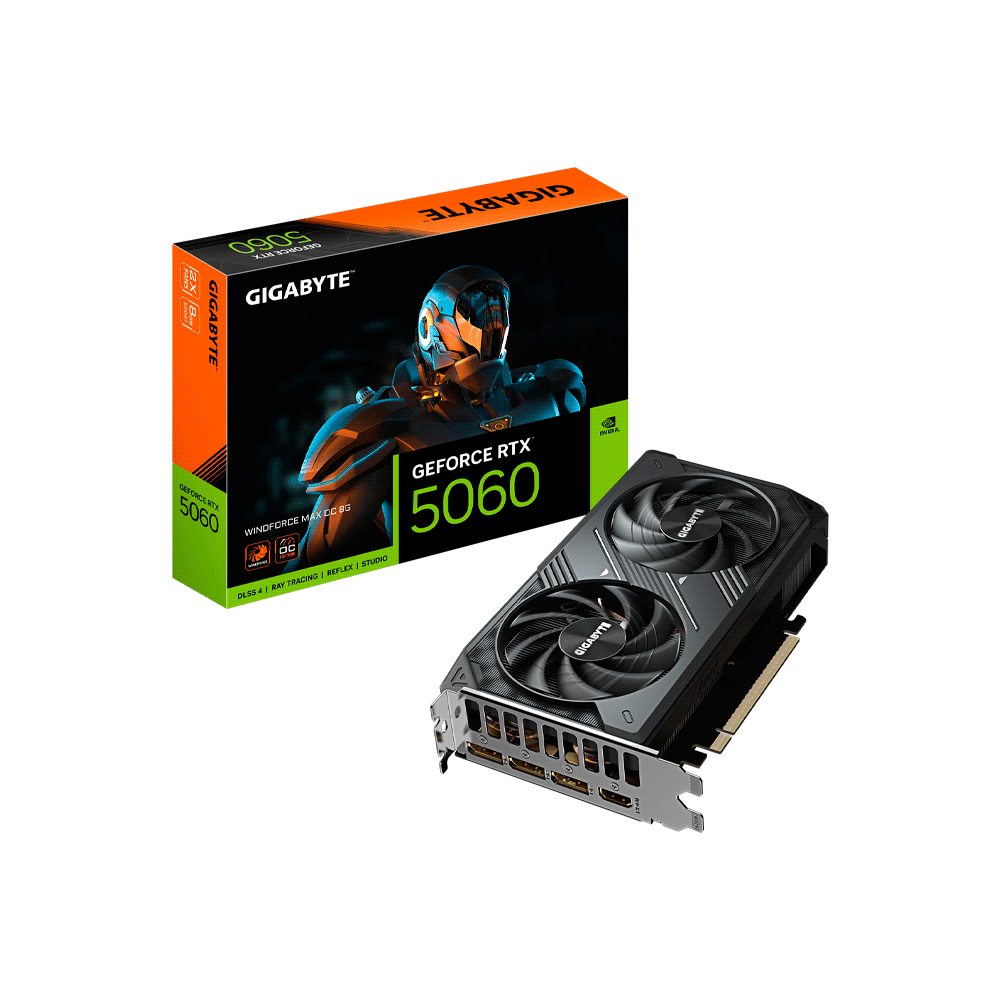 PLACA DE VIDEO GIGABYTE RTX5060 WINDFORCE MAX 8G O