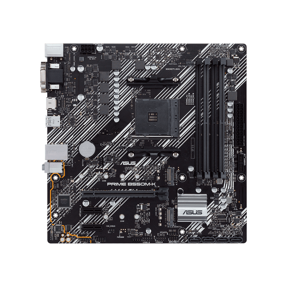PLACA MADRE ASUS AM4 PRIME B550M-K V/S/R/HDMI/DVI/
