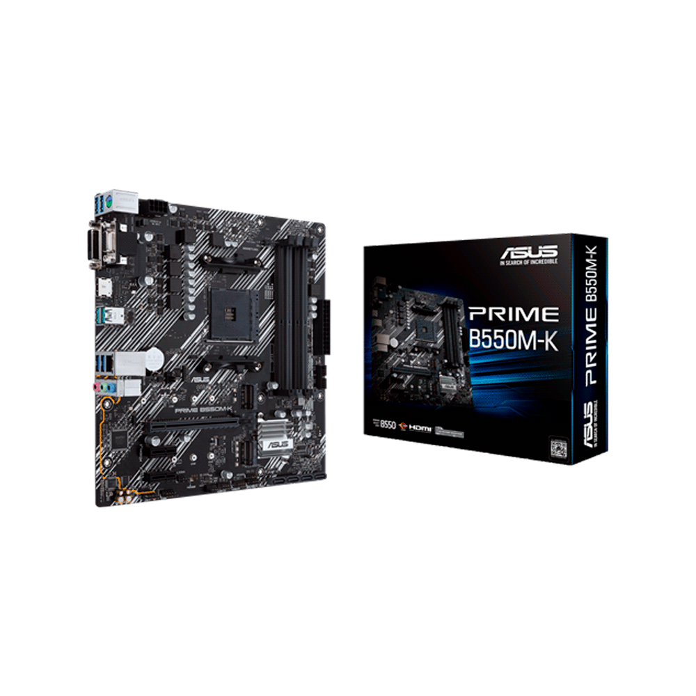 PLACA MADRE ASUS AM4 PRIME B550M-K V/S/R/HDMI/DVI/