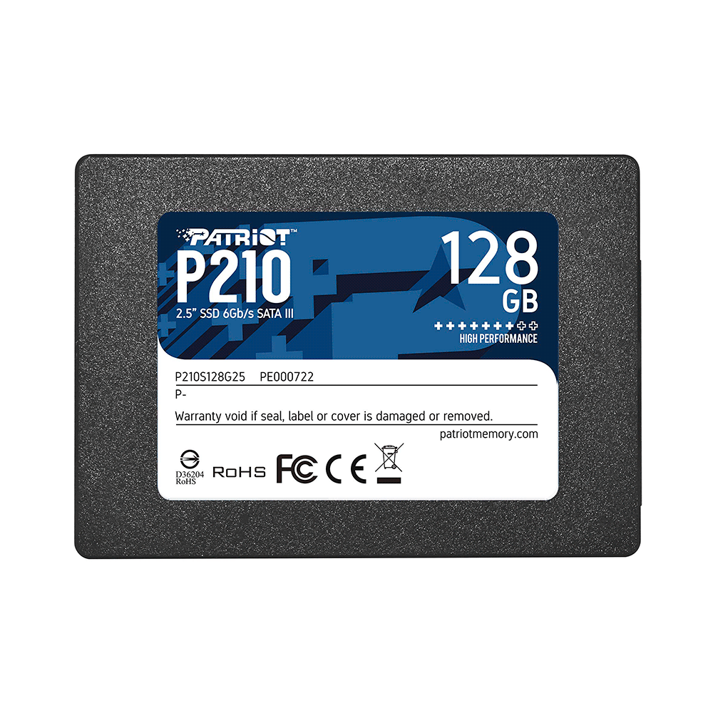 SSD SATA3 128GB PATRIOT P210 P210S128G25 500/400