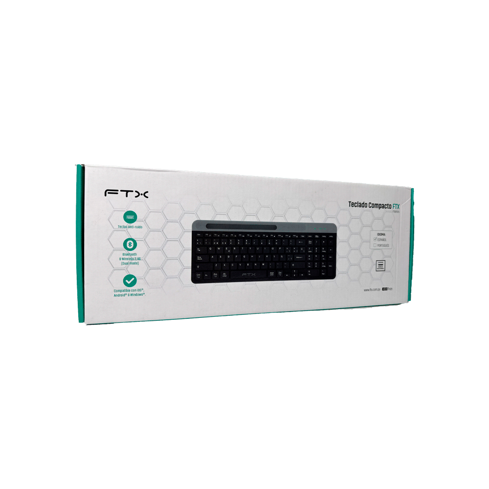 TECLADO FTX WIRELESS DUAL-MODE FTXB105 ESP/NEGRO