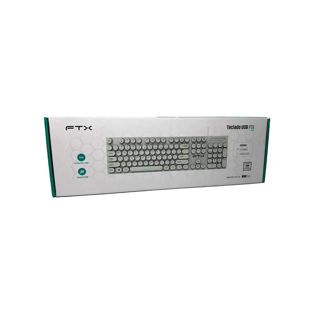 TECLADO FTX USB FTXK22 NUMERICO/ESPAÑOL/POP/BLANC