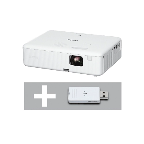 PROYECTOR EPSON CO-W01 WXGA 3000L USB/HDMI/BIVOLT + APADTADOR WIR. DONGLE  WIFI ELPAP11