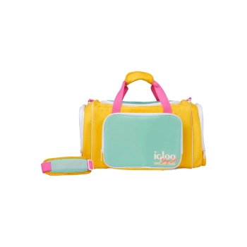 BOLSA TERMICA IGLOO 24 LATAS DUFFEL RETRO AMARILLO