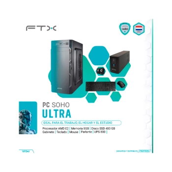 COMPUTADORA  FTX SOHO ULTRA E2/480SSD/8G + UPS 800