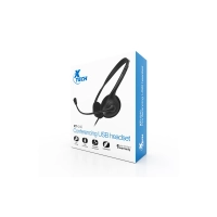 AURICULAR CON MICROFONO XTECH XTH-240 XTECH /MIC/USB/NEGRO