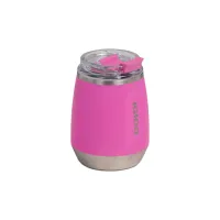 VASO TERMICO IGLOO 300ML P/VINO ROSA C/TAPA 71364