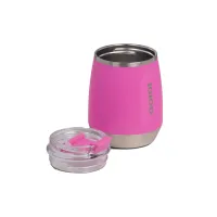 VASO TERMICO IGLOO 300ML P/VINO ROSA C/TAPA 71364