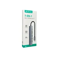 HUB 7 EN 1 USB-C - HDMI/USB-A/USB-C/SD FTX-HBP2-AG7 4K/30HZ/100W/5GBPS