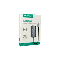 ADAPTADOR USB-C 3.1 - RJ45 M/H FTX-CML2500-AG 2.5GBPS/GRIS